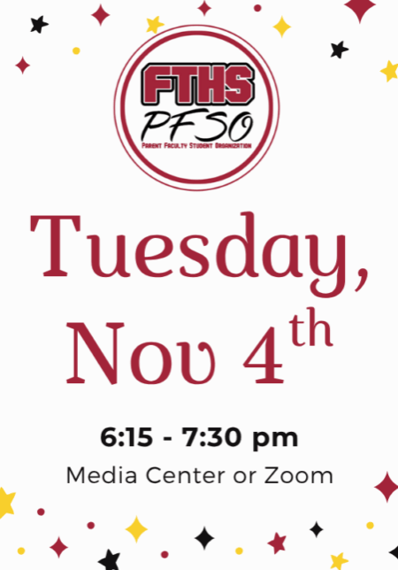 November 4th PFSO General Meeting Graphic