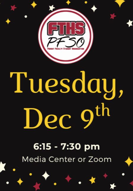 December 9th PFSO General Meeting Graphic