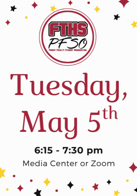 May 5th PFSO General Meeting Graphic